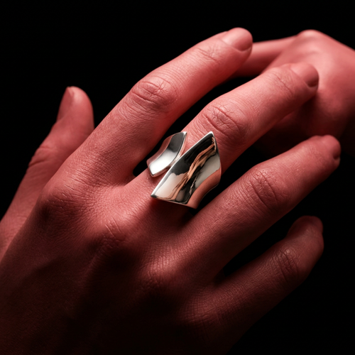 Anillo abierto 2 Velas - Plata 925