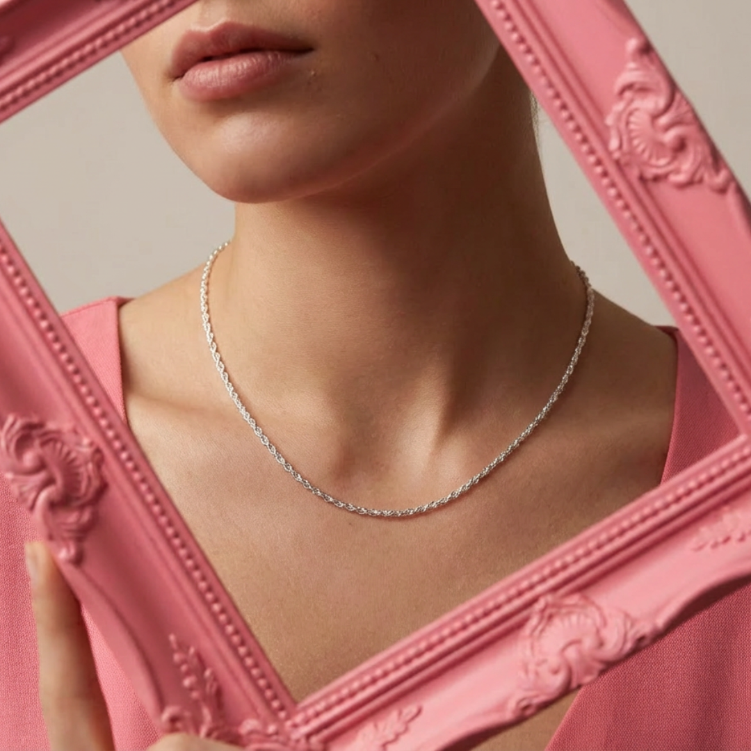 Cadena Tourbillon 40cm - Plata 925