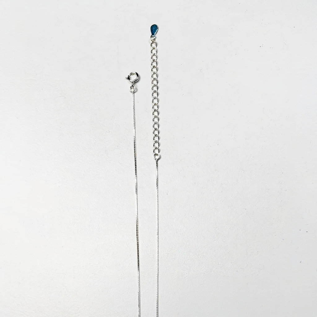 Cadena collar dije punto luz Zirconia 5mm - Plata 925