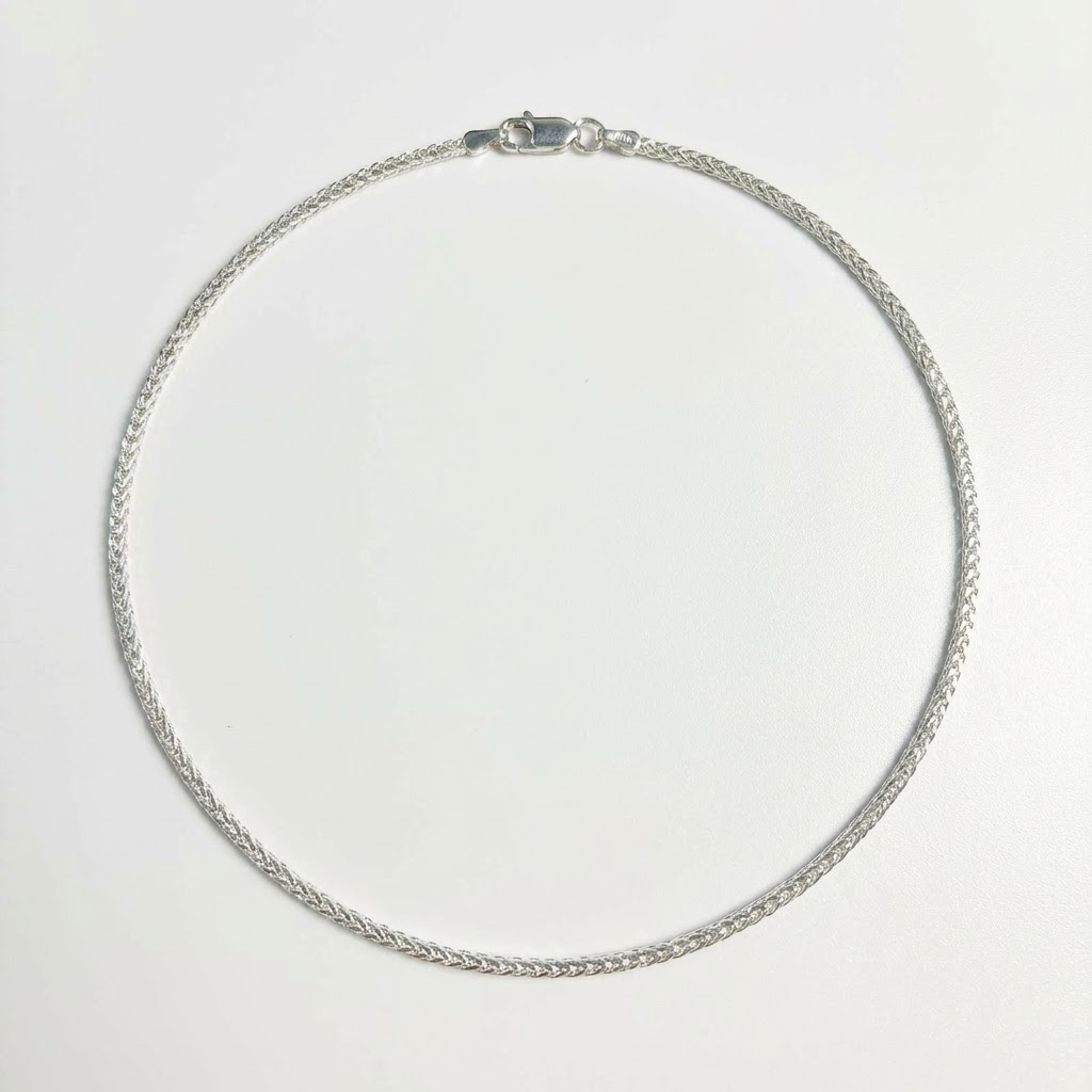 Cadena Espiga 45cm - Plata 925