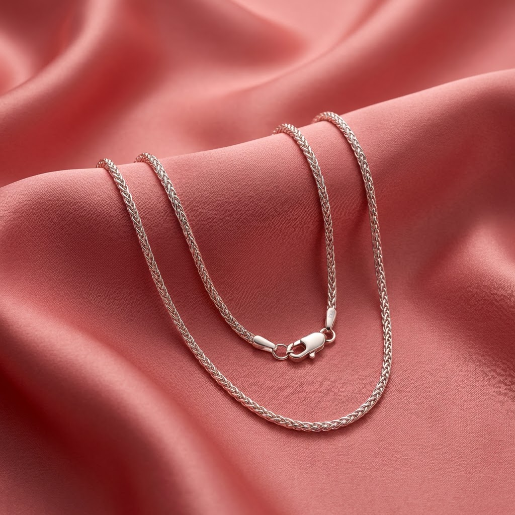 Cadena Espiga 45cm - Plata 925