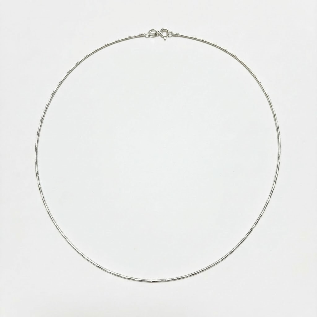 Cadena Clapton Facetada 45 cm - Plata 925