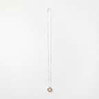 Cadena collar dije punto luz Cuarzo Rosa 5mm - Plata 925