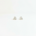 Caravanas Triángulo de Zirconia - Plata 925