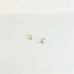 Caravanas Triángulo de Zirconia - Plata 925