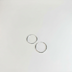 Aros Cuba Clásicos 25 mm - Plata 925