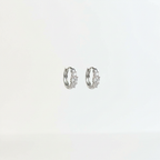 Caravanas Aro Triple Zirconia - Plata 925