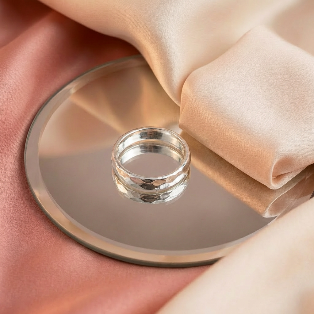 Anillo Martillado - Plata 925