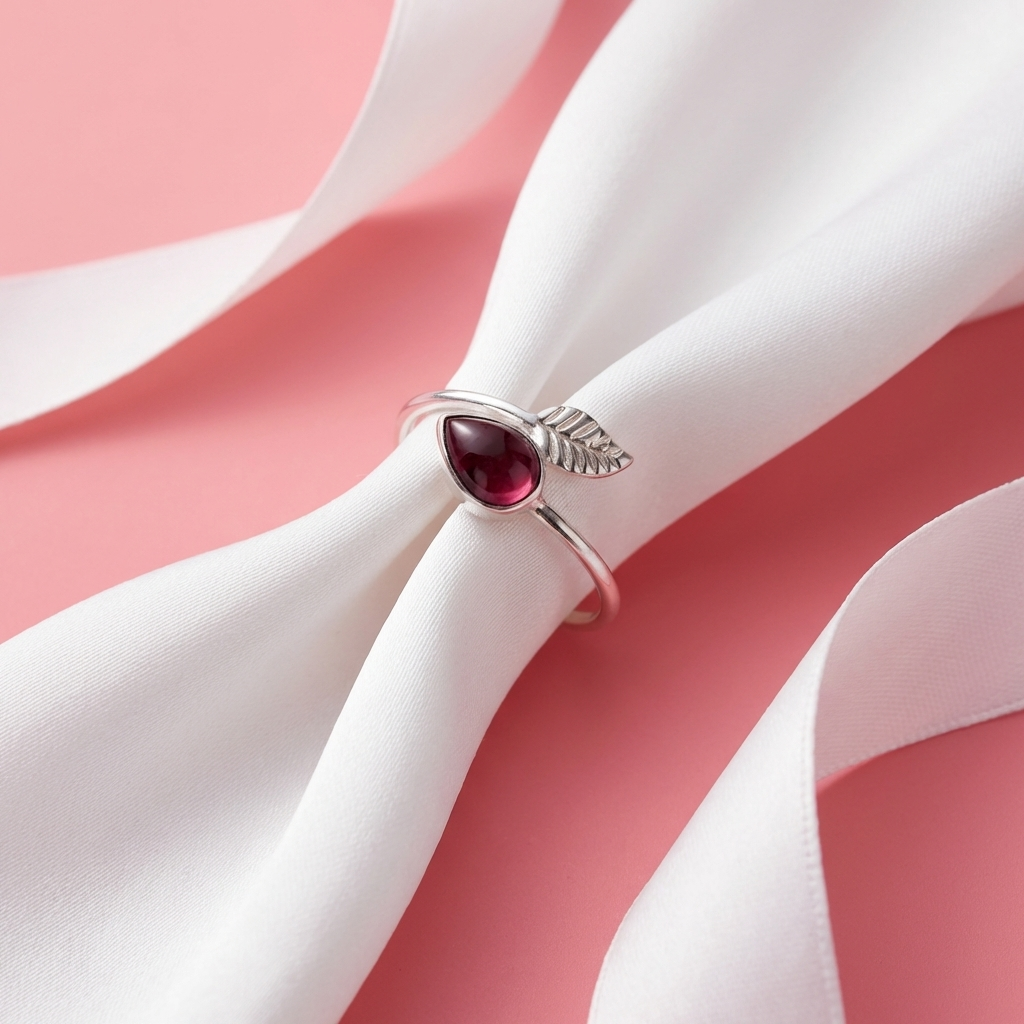 Anillo Ajustable Flecha con Ganate - Plata 925