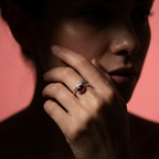 Anillo Ajustable Flecha con Ganate - Plata 925