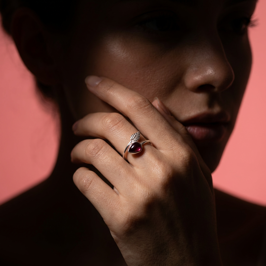 Anillo Ajustable Flecha con Ganate - Plata 925