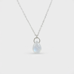 Collar Piedra Luna Gota - Plata 925
