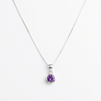 Collar Amatista Natural - Plata 925