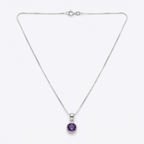 Collar Amatista Natural - Plata 925